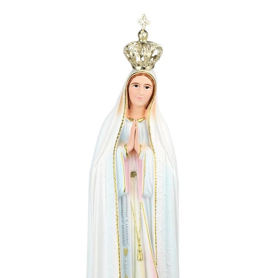 ファティマの聖母 聖像 聖像 再生木材製ファティマの聖母像(Our Lady of Fatima