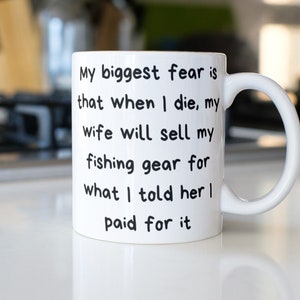 Funny Fishing Mug, Fisherman&#39;s Gift, Fishing Gifts For Men, Dad Fishing Cup, Fisherman Gag Gift, Relatable Mug, Outdoor Mug, Fishers Mug