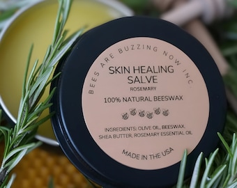 Skin Healing Salve, All Natural Beeswax Moisturizer for Extra Nourishment, and Intensely Hydrating