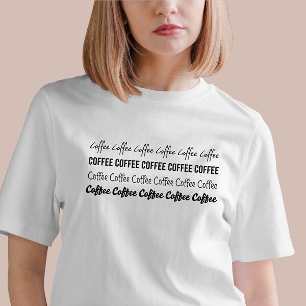 Coffee Coffee Coffee | Cadeau pour les amateurs de café Espresso Grains de café Java Vêtements de café T-shirts rigolos