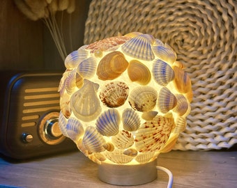 Seashell Nightlight, Shell Lamp, LED Light, lighting, lamp, Shell Light, Accent lighting,  Housewarming Gift, Perfect Gift, Gift for mom