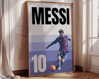 Lionel Messi Poster: Argentina Soccer Legend, A3 Print (Digital Download)