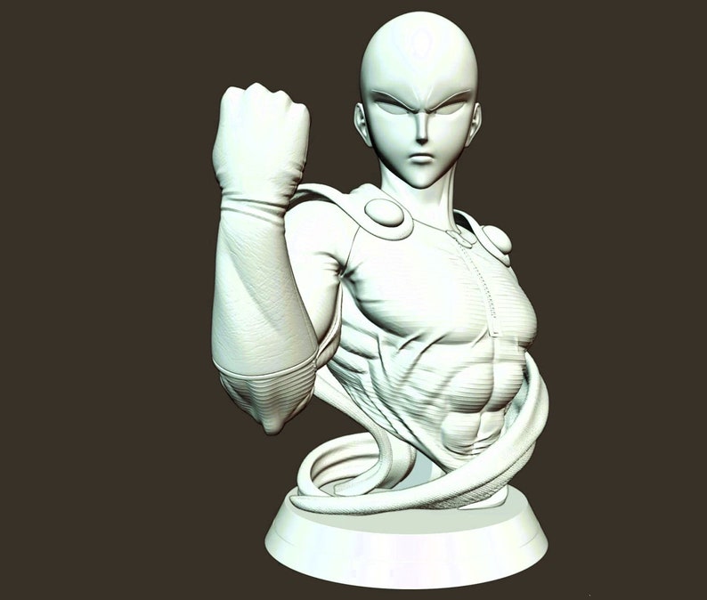 Punch Bust 3D Stl, File for 3D Printing, Decor for Gamer Room, Geek ...