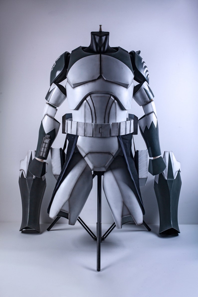 finished and painted set of armor for Clone Commander Wolfee Star Wars Cosplay for 501st Legion image 1