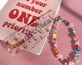 DIY Beaded Bookmark Kit: Floral Acrylic Bookmark Craft