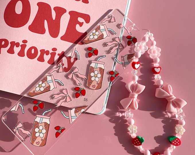DIY Beaded Bookmark Kit: Coffee & Bows Craft