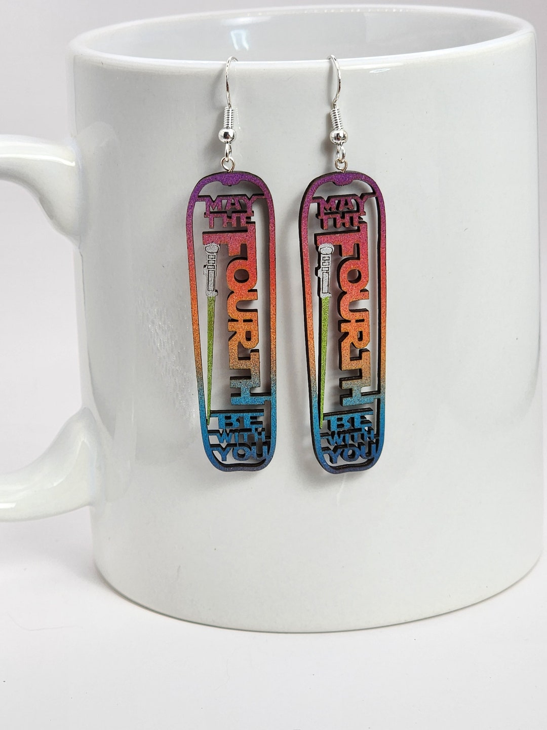 May the Fourth Be With You Dangle Earrings