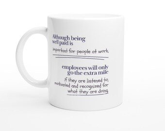 Mug à café personnalisé, tasse à café, cadeau collègue, anniversaires, cadeau pour lui, cadeau pour manager, père Noël secret, cadeau de bureau, tasse de motivation,