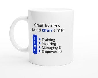 Tasse à café personnalisée de 11 oz, tasse d'entraînement, tasse à café, cadeau de collègue, tasse d'anniversaire, cadeau pour un leader ou un manager, père Noël secret et cadeau de bureau