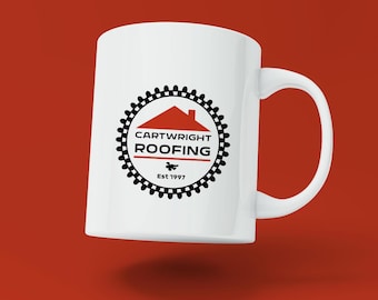 Cartwright Roofing Mug for any of Bryn's boys or fans of Twin Town | Cult Film Reference Humour Mug Ideal Gift or Present for a Film Buff.