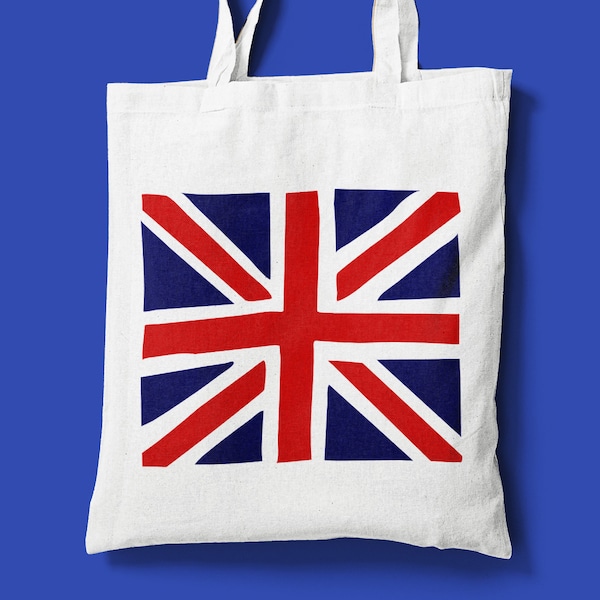 Nouveau sac fourre-tout Union Jack dessiné à la main