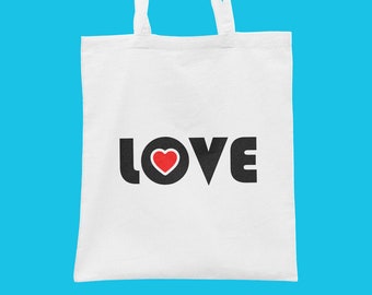 New Retro Love Logo Tote Bag