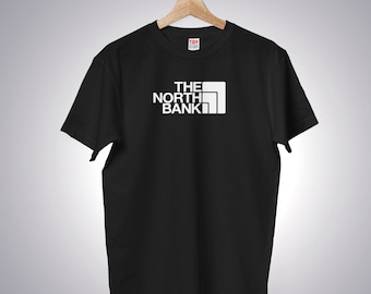 Original The North Bank Logo T-Shirt, Welsh Humour Top, Funny Swansea Football Tee, Novelty shirt for a Swans fan or Jack Army member.