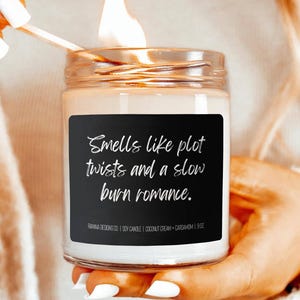 Smut Reader Candle: Soy Wax Book Lover Gift
