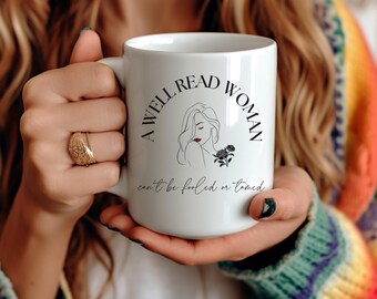 Well Read Woman Ceramic Mug: Spicy Book Club Gift