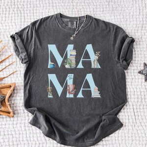 Bookish Mama Shirt Cozy Reader Mom Tee Book Club Mom Gift Just One More Chapter Shirt Reading Mom T-Shirt Book Lover Mom Shirt Mothers Day image 3