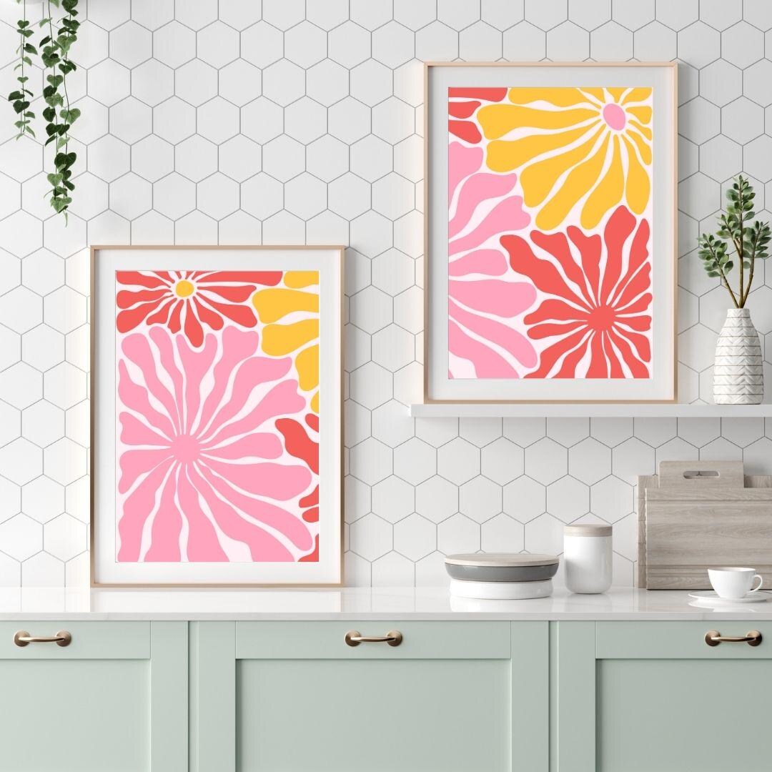 Matisse Flower Prints, Set of 2, Botanical Illustration (digital ...