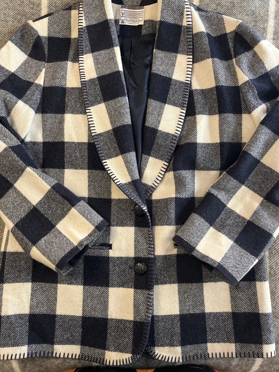 Vintage Pendleton 1950’s Buffalo Plaid Jacket size