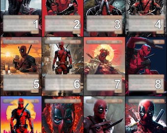 Deadpool, Trading Card Token Alternative Art // Choose the Art! - For EDH, Commander and Casual MtG Player