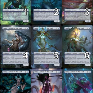 MtG Emry, Lurker of the Loch Token Alternative Art // Choose the Art! - For EDH, Commander, Cube Draft and Casual MtG Player