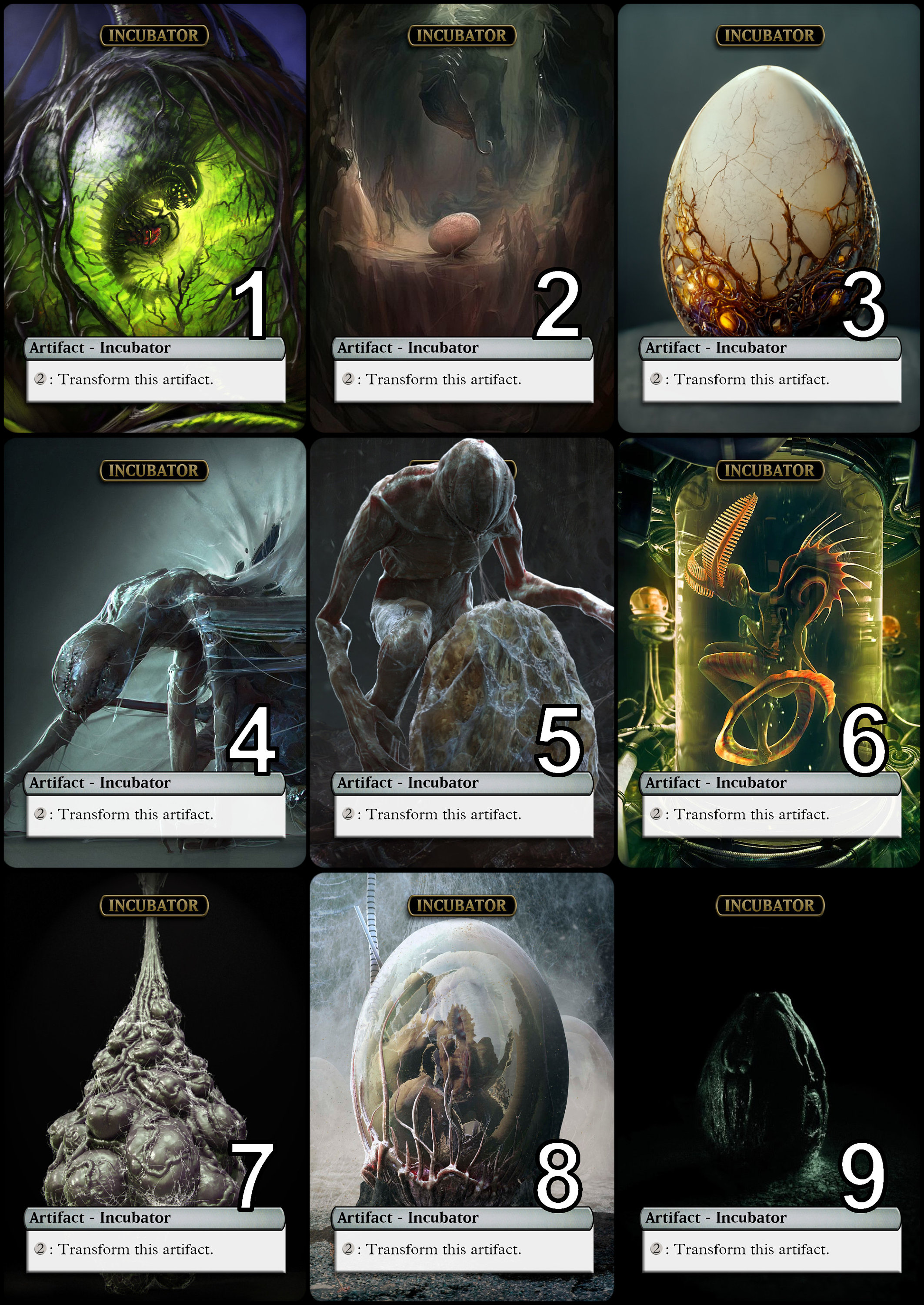 Mtg Incubator Token Alternative Art // Choose the Art! - for EDH,  Commander, Cube Draft and Casual Mtg Player - Etsy