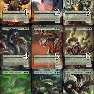 MtG Gargos, Vicious Watcher Token Alternative Art // Choose the Art! - For EDH, Commander, Cube Draft and Casual MtG Player