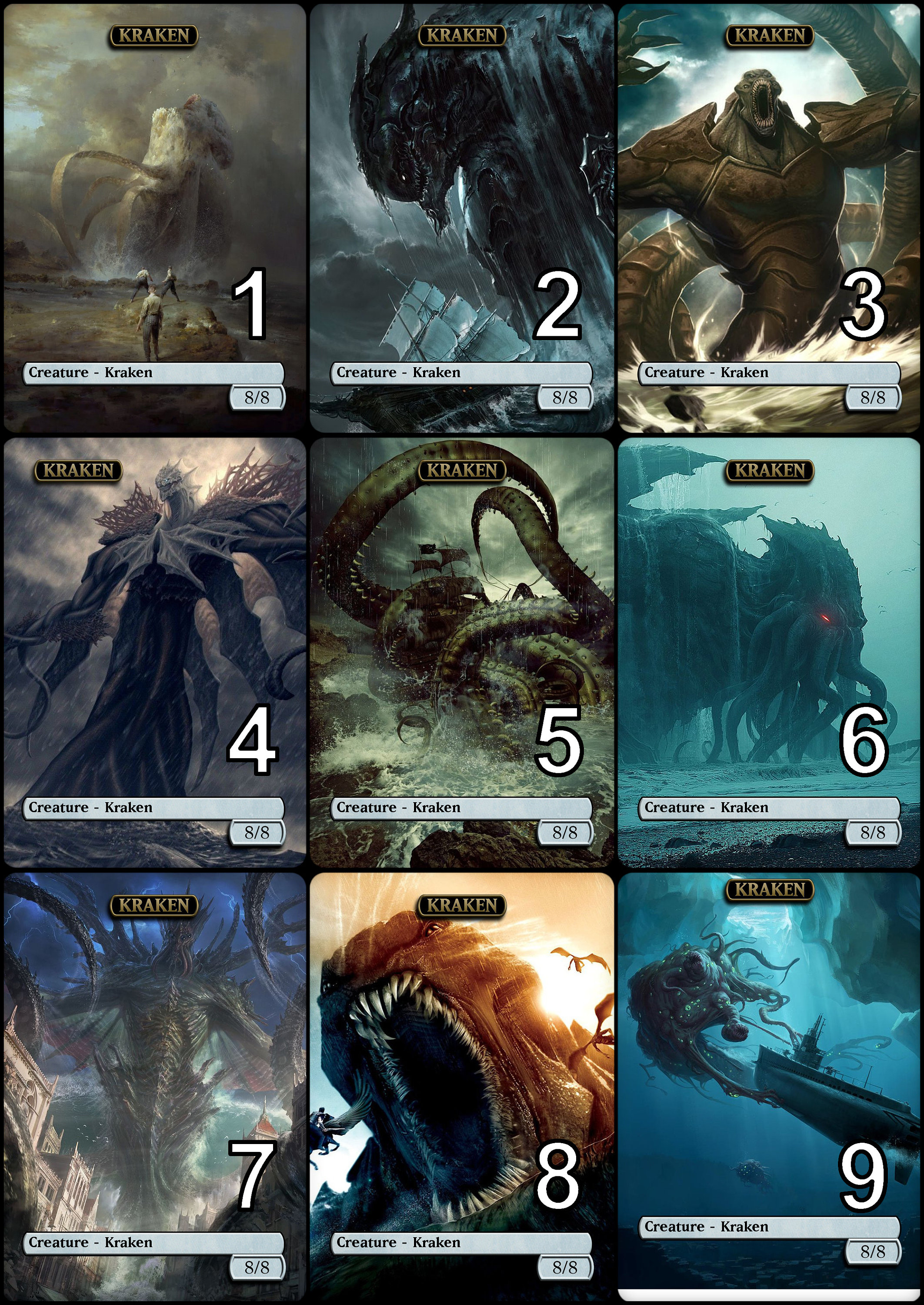 mtg kraken cards Token Creature Kraken Rarity Polar Kraken was such a