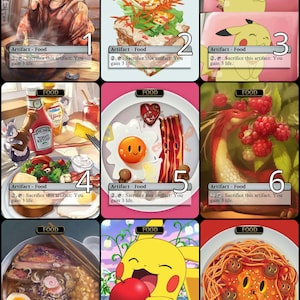 Arte alternativo de MtG Food Token // ¡Elige el arte! - Para EDH, Commander, Cube Draft y Casual MtG Player