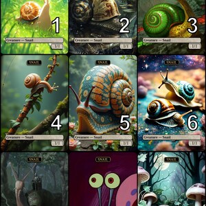 MtG Snail 1/1 Token alternatieve kunst//Kies de kunst! - Voor EDH, Commander, Cube Draft en Casual MtG Player