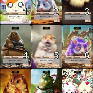 MtG Boo 1/1 Token for Minsc Alternative Art // Choose the Art! - For EDH, Commander, Cube Draft and Casual MtG Player