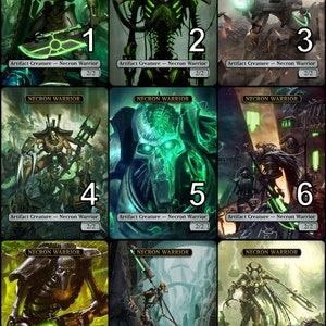 MtG Necron Warrior 2/2 Token Alternative Art // Choose the Art! - For EDH, Commander, Cube Draft and Casual MtG Player