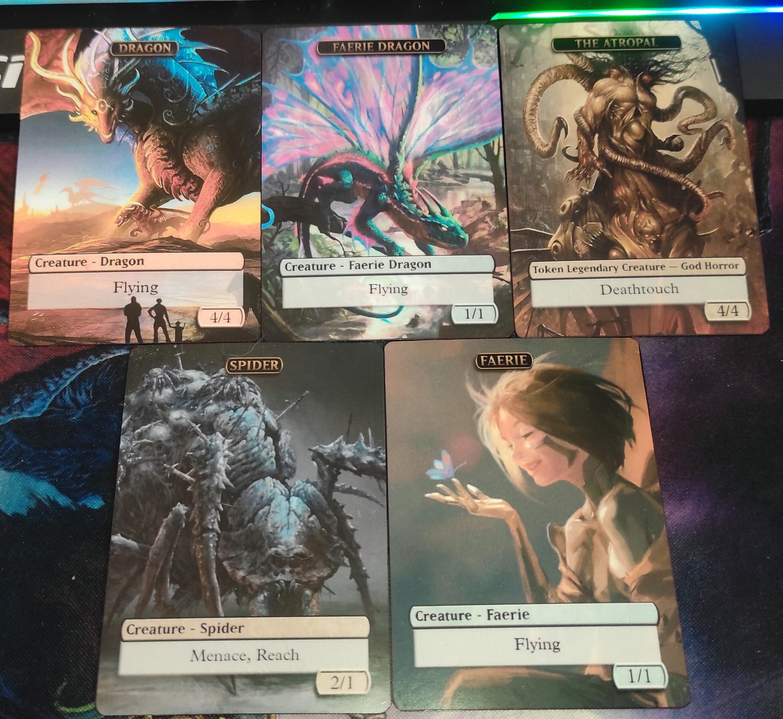 Mtg Faerie 1/1 for Alela Token Alternative Art // Choose the