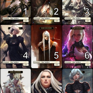 MtG Kor Soldier 1/1 Token Alternative Art // Wähle die Kunst! - Für EDH-, Commander-, Cube Draft- und Gelegenheits-MtG-Spieler