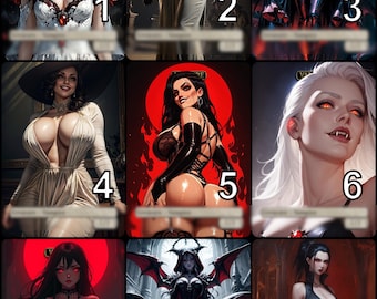 MtG Vampire Waifu 1/1 for Edgar Token Alternative Art // Choose the Art! - For EDH, Commander, Cube Draft and Casual MtG Player