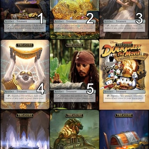 Arte Alternativa do Token de Tesouro MtG // Escolha a Arte! - Para EDH, Commander, Cube Draft e Casual MtG Player