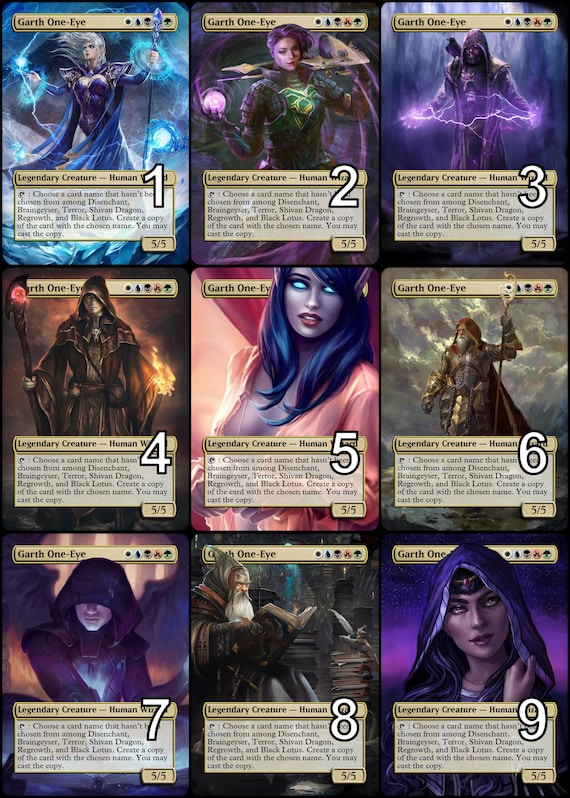 mtg garth one eye cards One-eye Token Alternative Art // Choose the Art! - for EDH, Commander, Cube Draft and Casual Mtg Player You may cast the copy Garth One-Eye [The List]