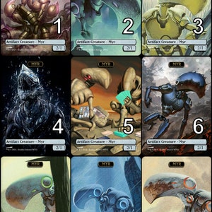 MtG Myr 2/1 Token Alternative Art // Choose the Art! - For EDH, Commander, Cube Draft and Casual MtG Player