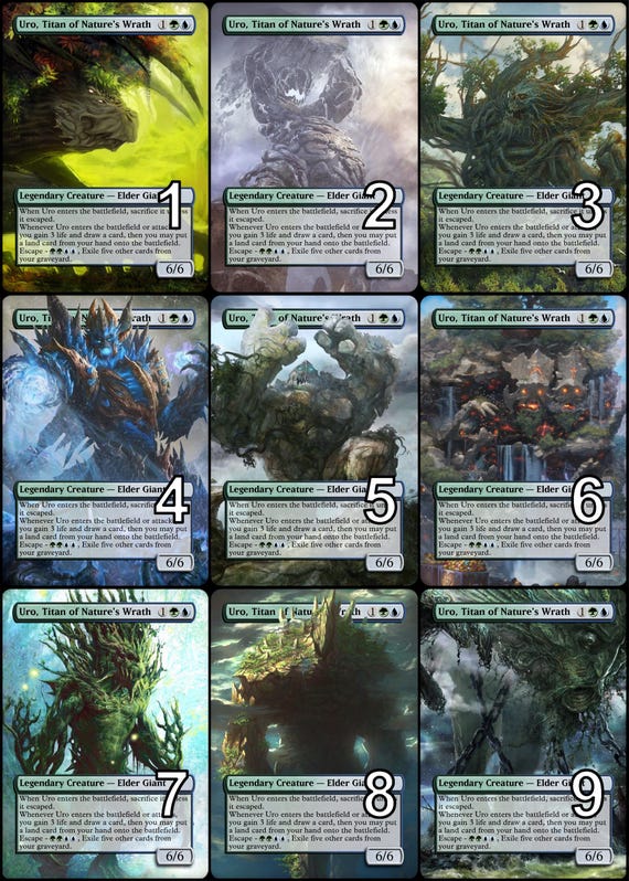 mtg uro commander deck Elite Urza Artifacts - Mono Blue - Urza, Lord High Artificer - EDH cEDH - 100 Card - Custom Magic The Gathering Deck (You may cast this card from your graveyard for its escape cost.) Deck Tech: Uro, Titan of