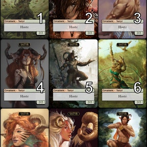 satyr cards mtg Satyr // Beast Double-sided Token [Commander Legends: Battle for Baldu –  The Nerdporium
