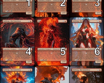 MtG Ashling, the Limitless Token Alternative Art // Choose the Art! - For EDH, Commander, Cube Draft and Casual MtG Player