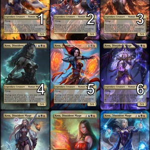MtG Kess, Dissident Mage Token Alternative Art // Choose the Art! - For EDH, Commander, Cube Draft and Casual MtG Player