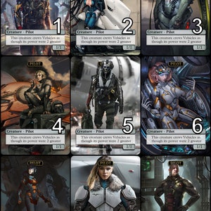 MtG Pilot 1/1 Token Alternative Art // Choose the Art! - For EDH, Commander, Cube Draft and Casual MtG Player