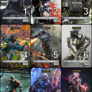 MtG Soldier 1/1 Artifact Token Alternative Art // Choose the Art! - For EDH, Commander, Cube Draft and Casual MtG Player