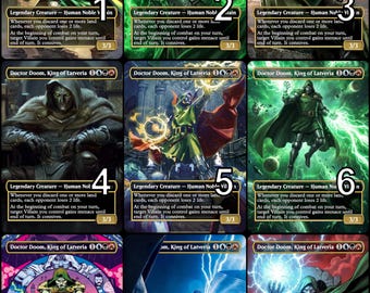 MtG ドクター・ドゥーム、ラトベリア王トークン 別イラスト版 // アートを選ぼう！ - EDH、統率者戦、キューブドラフト、カジュアルMtGプレイヤー向け