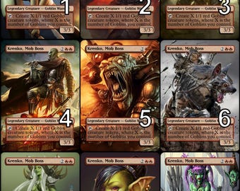 Mtg Krenko, Mob Boss Token Alternative Art // Choose the Art! - for EDH,  Commander, Cube Draft and Casual Mtg Player - Etsy