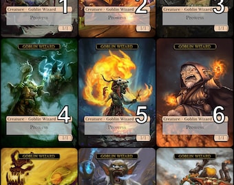 MtG Goblin Wizard 1/1 Token Alternative Art // Choose the Art! - For EDH, Commander, Cube Draft and Casual MtG Player