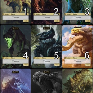 Mtg Kavu Token - Etsy