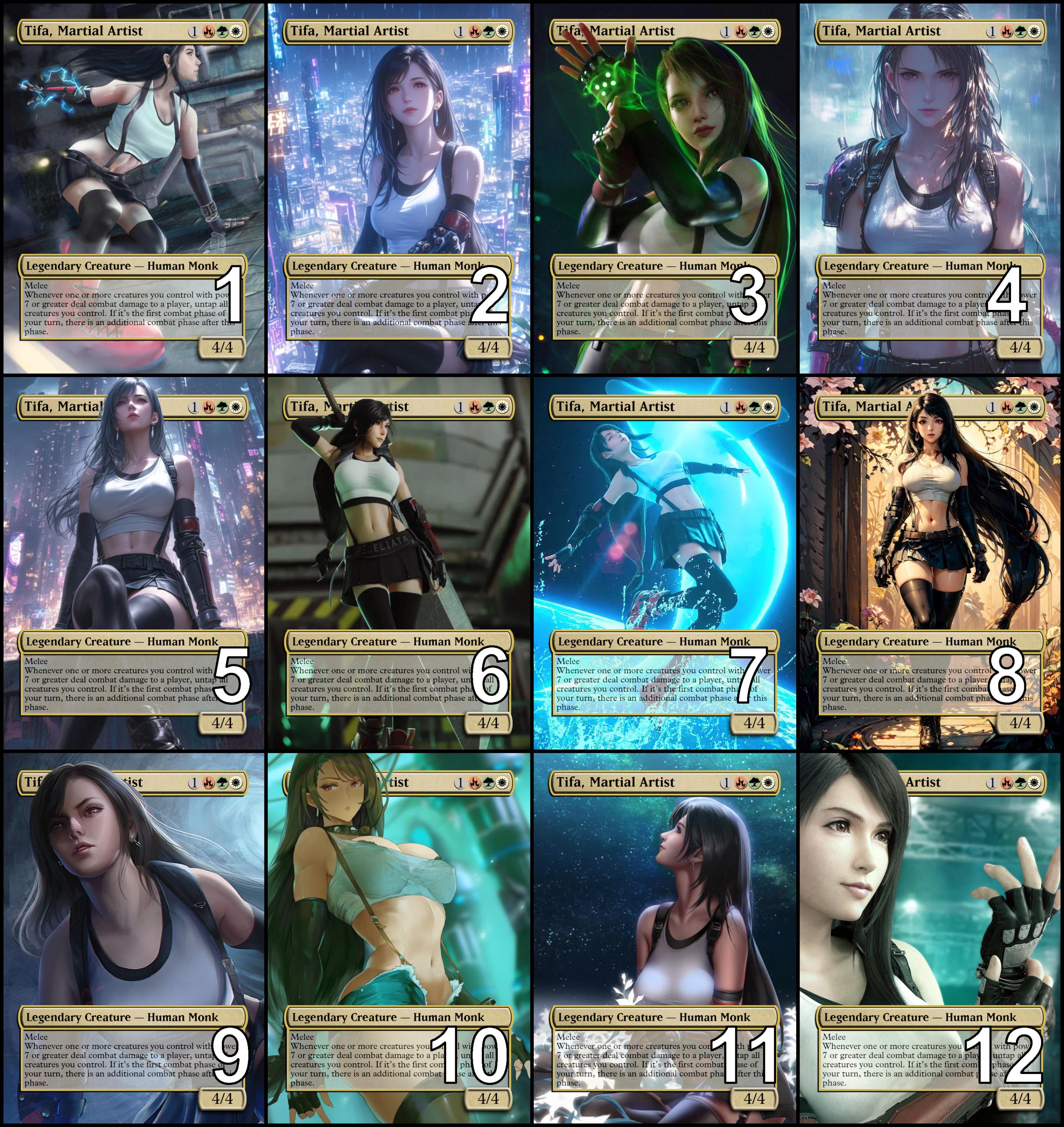 tifa lockhart card sleeves Magic: The GatheringFINAL FANTASY Tifa, Martial Artist Playmat