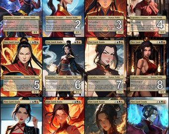 MtG Fire Lord Azula Token Alternative Art // Choose the Art! - For EDH, Commander, Cube Draft and Casual MtG Player
