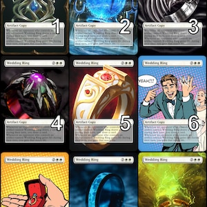 MtG Wedding Ring Token Arte alternativo // ¡Elige el arte! - Para EDH, Commander, Cube Draft y Casual MtG Player